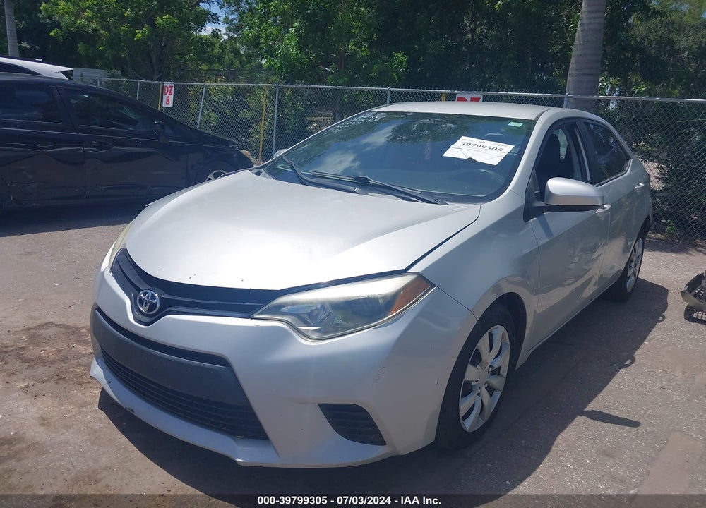2014 TOYOTA COROLLA LE VIN: 2T1BURHE8EC187535