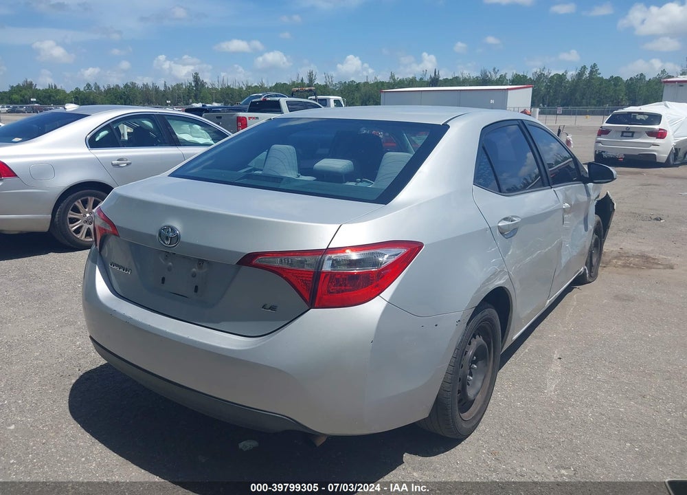 2014 TOYOTA COROLLA LE VIN: 2T1BURHE8EC187535