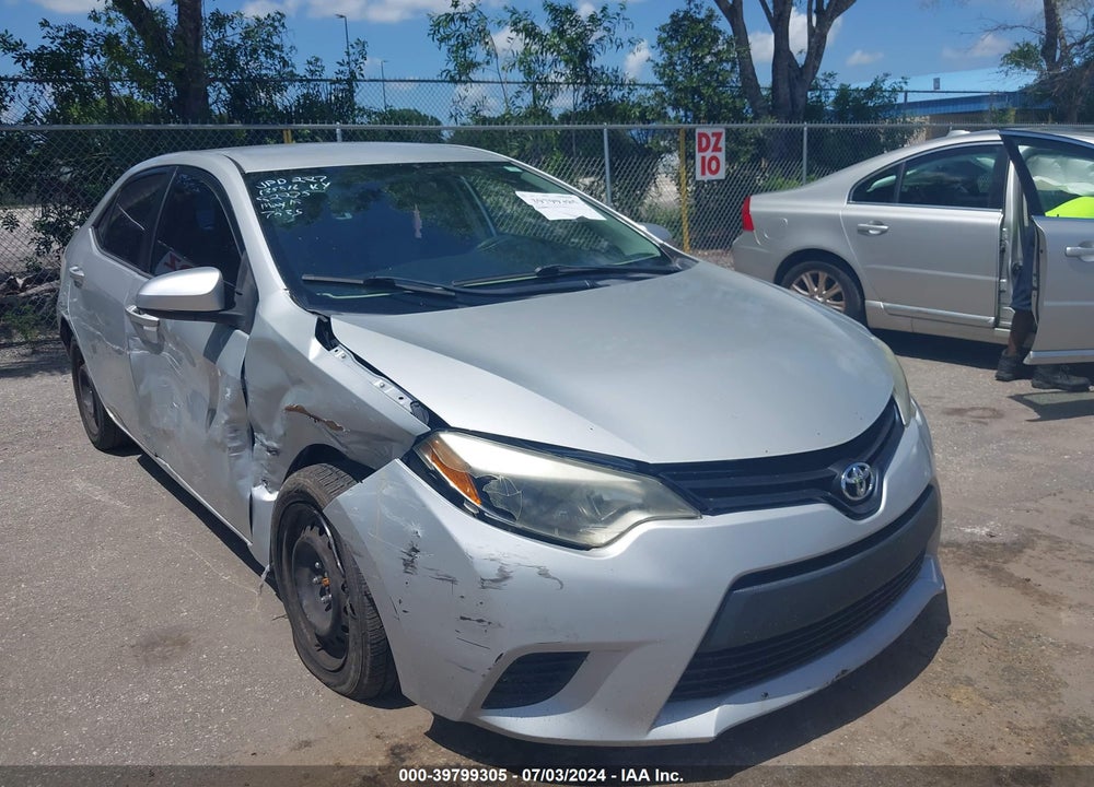 2014 TOYOTA COROLLA LE VIN: 2T1BURHE8EC187535