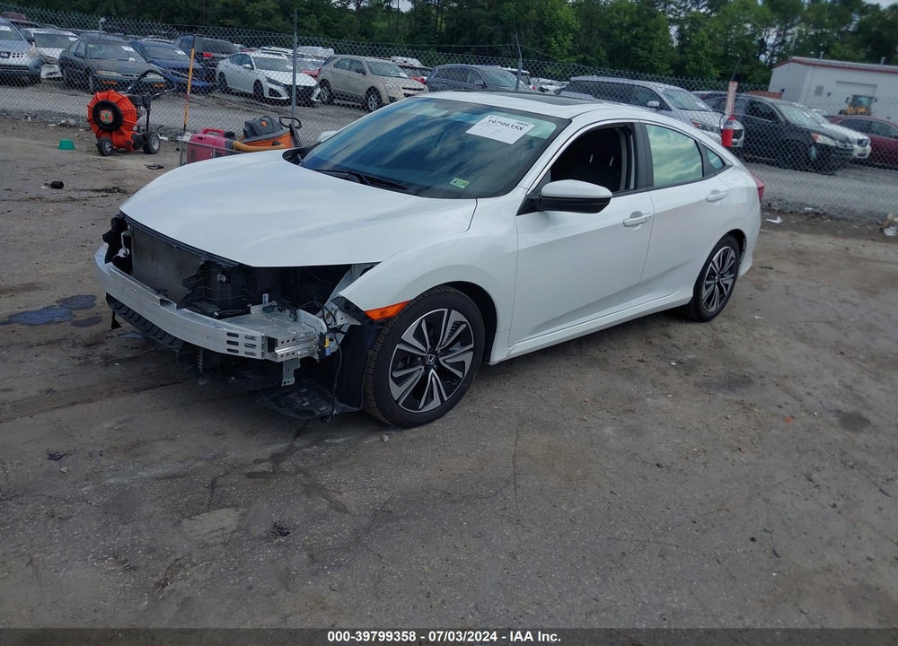 2018 HONDA CIVIC EX-L VIN: JHMFC1F70JX028884