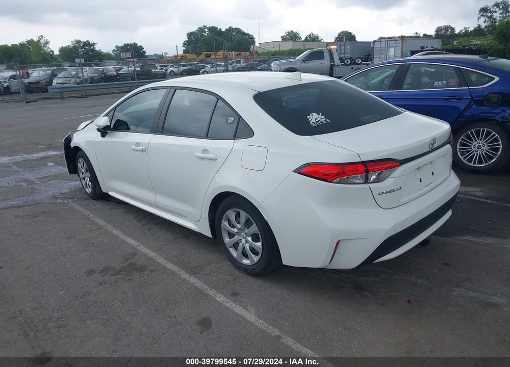 2021 TOYOTA COROLLA LE VIN: 5YFEPMAE1MP263855