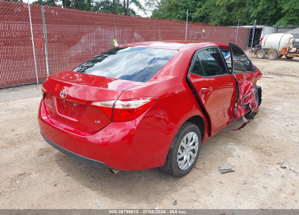 2017 TOYOTA COROLLA LE VIN: 5YFBURHE0HP610595