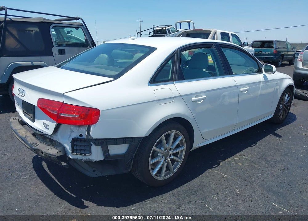 2014 AUDI A4 2.0T PREMIUM VIN: WAUFFAFL2EN020371