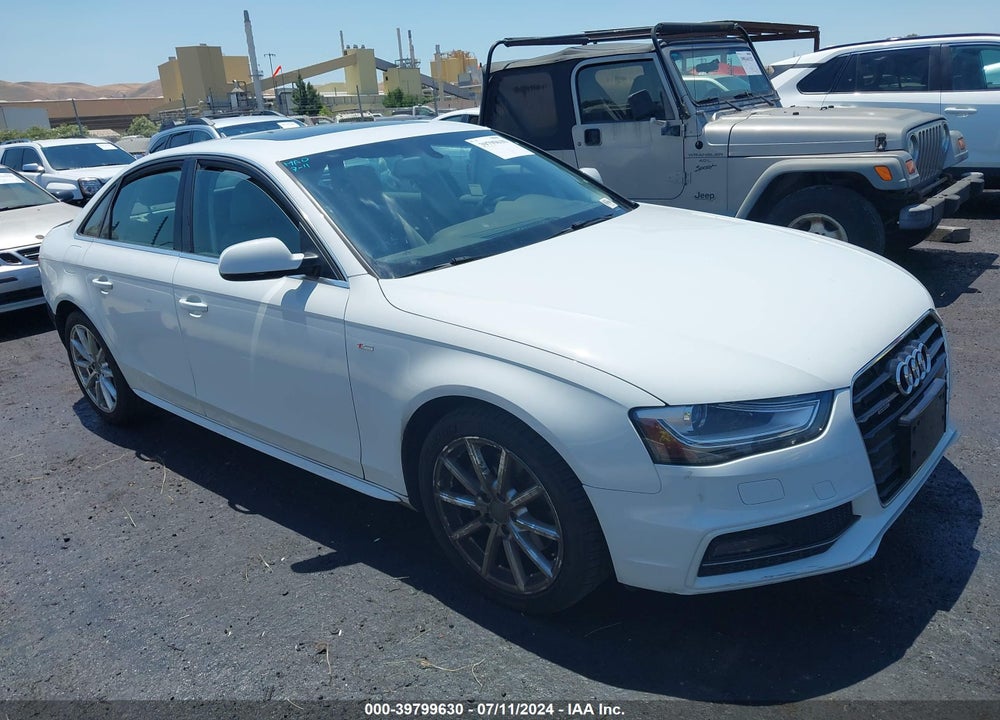 2014 AUDI A4 2.0T PREMIUM VIN: WAUFFAFL2EN020371