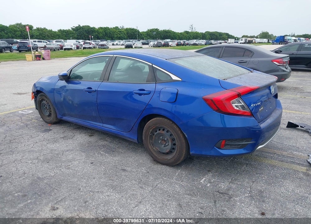 2019 HONDA CIVIC LX VIN: 2HGFC2F67KH606503