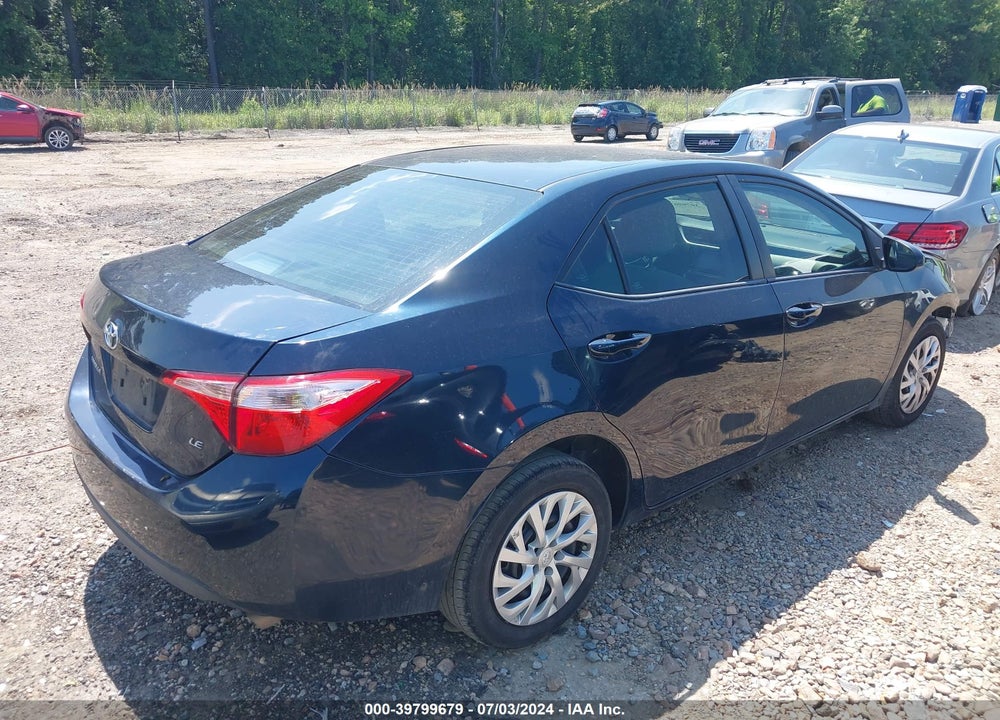 2018 TOYOTA COROLLA LE VIN: 5YFBURHE3JP848964