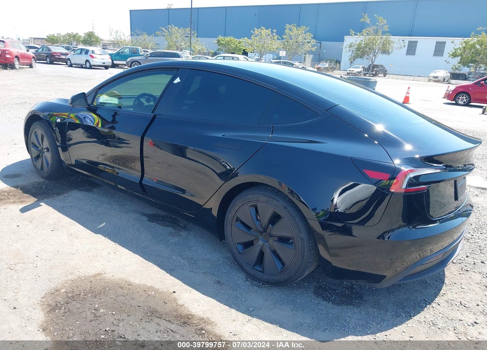2024 TESLA MODEL 3 REAR-WHEEL DRIVE VIN: 5YJ3E1EA7RF770104