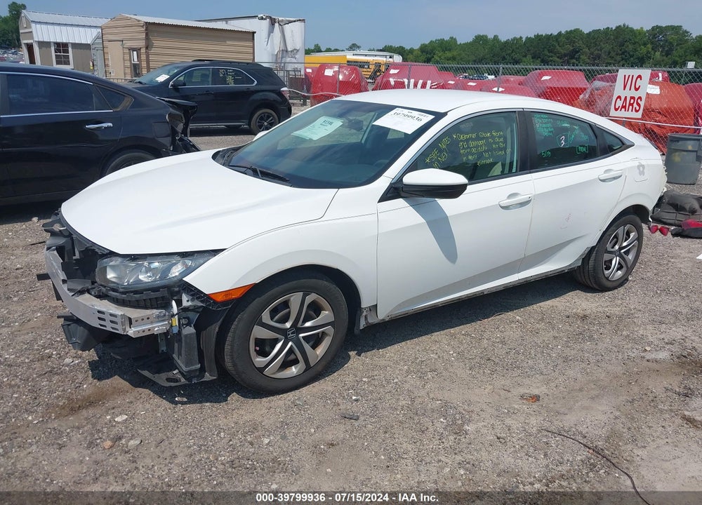 2018 HONDA CIVIC LX VIN: 2HGFC2F52JH570225