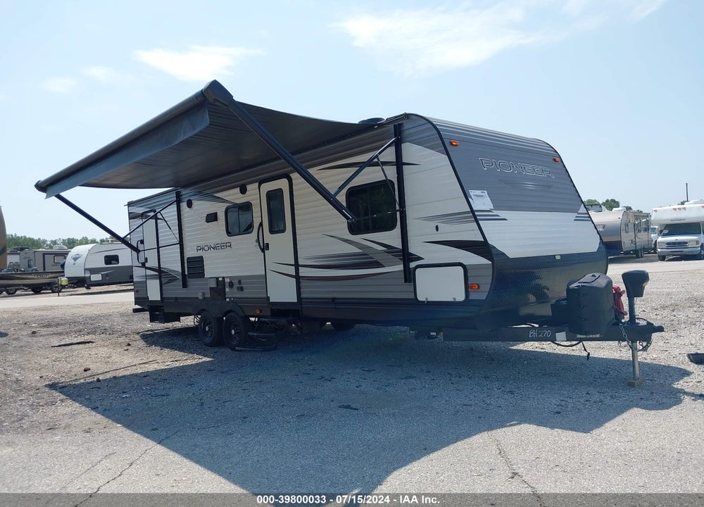 2019 HEARTLAND RV PIONEER BH270 TRAVEL TRAILER VIN: 5SFPB322XKE412065