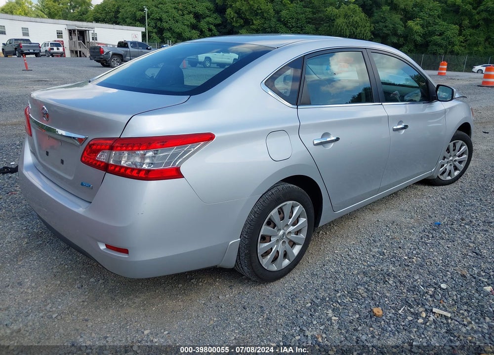 2013 NISSAN SENTRA S VIN: 3N1AB7AP0DL735544