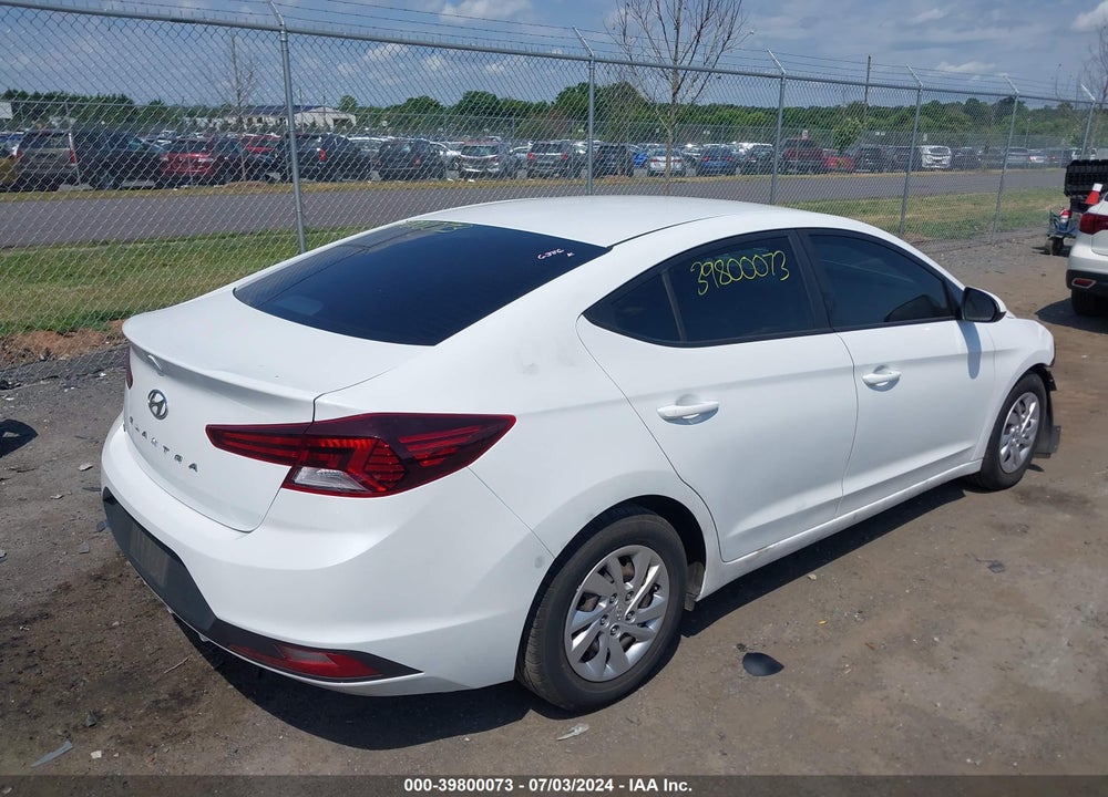 2019 HYUNDAI ELANTRA SE VIN: 5NPD74LF9KH487287