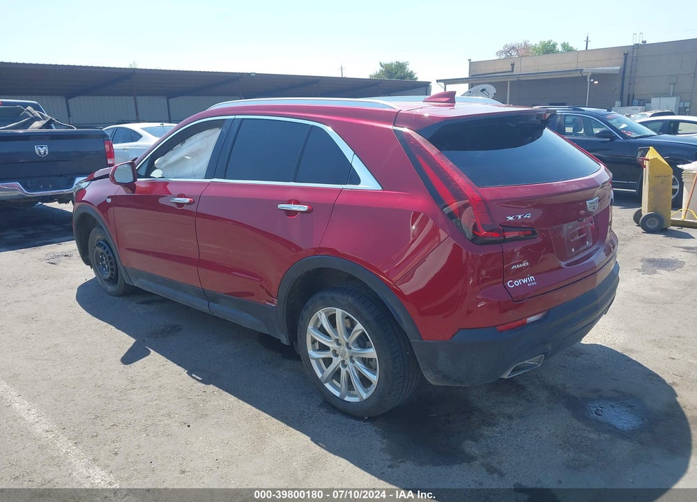 2019 CADILLAC XT4 LUXURY VIN: 1GYFZBR41KF102662