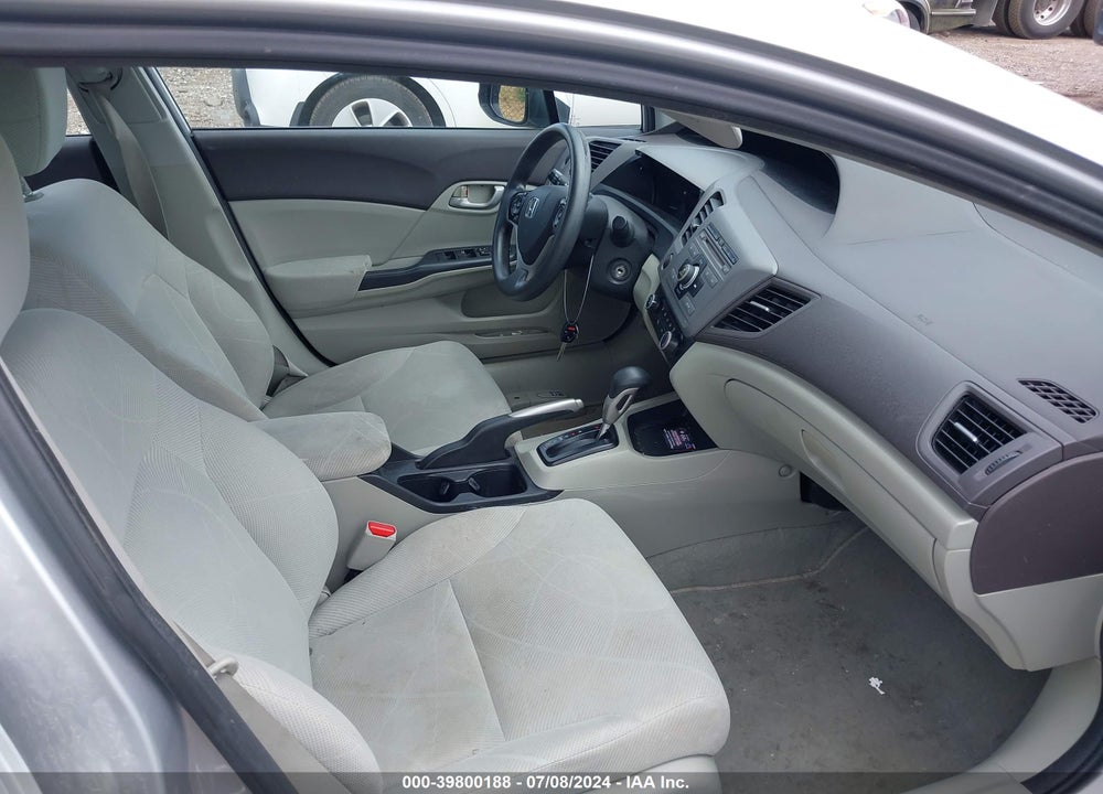 2012 HONDA CIVIC LX VIN: 19XFB2F52CE042250