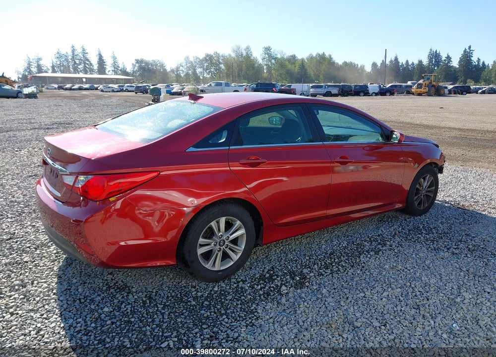 2014 HYUNDAI SONATA GLS VIN: 5NPEB4ACXEH915559