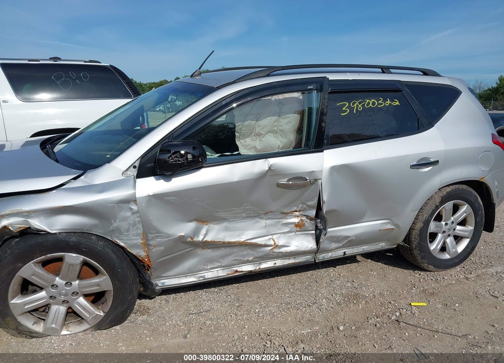 2006 NISSAN MURANO S VIN: JN8AZ08W46W509909