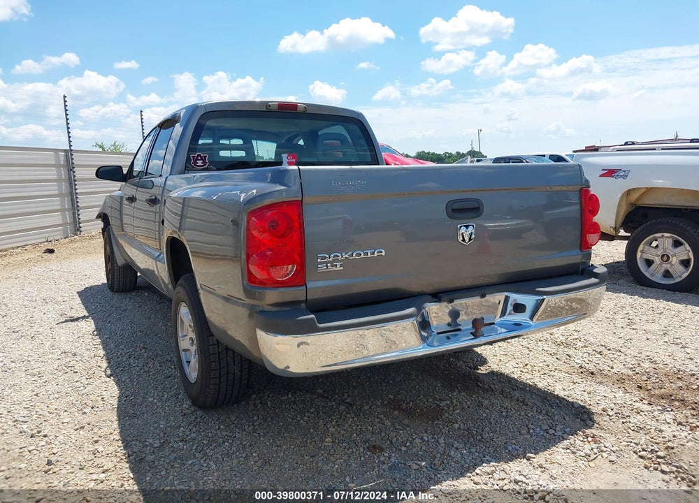 2006 DODGE DAKOTA SLT VIN: 1D7HE48K36S520827