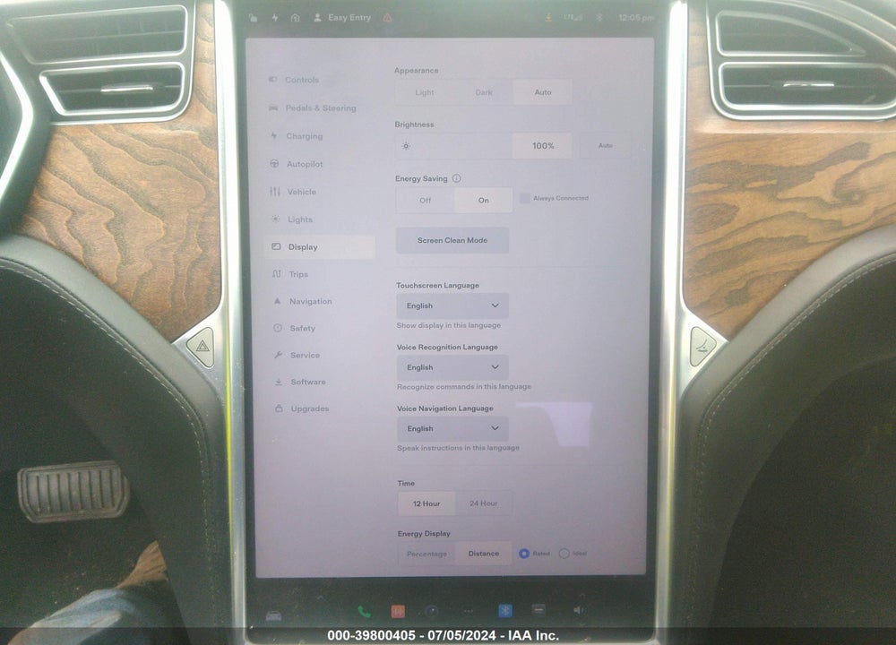 2017 TESLA MODEL S 100D/60D/75D/90D/P100D VIN: 5YJSA1E21HF186599