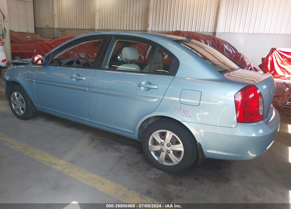 2009 HYUNDAI ACCENT GLS VIN: KMHCN46C89U284356