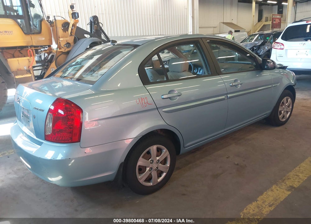 2009 HYUNDAI ACCENT GLS VIN: KMHCN46C89U284356