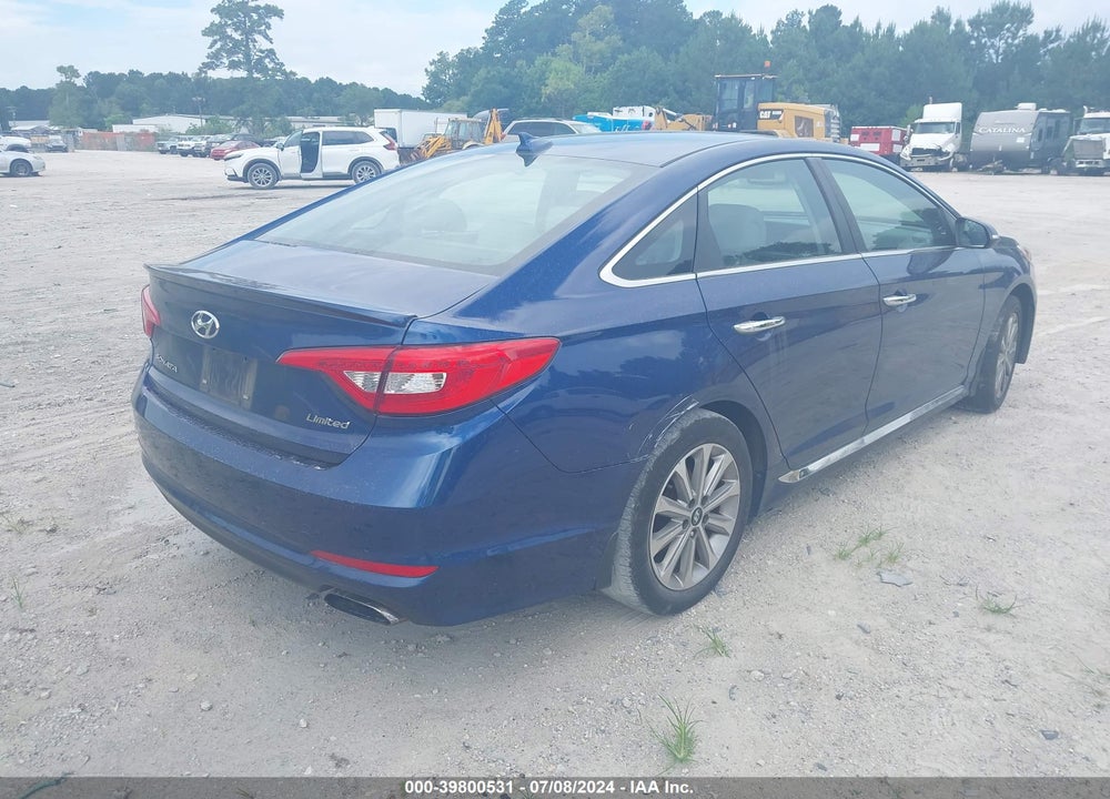 2017 HYUNDAI SONATA LIMITED VIN: 5NPE34AFXHH496768