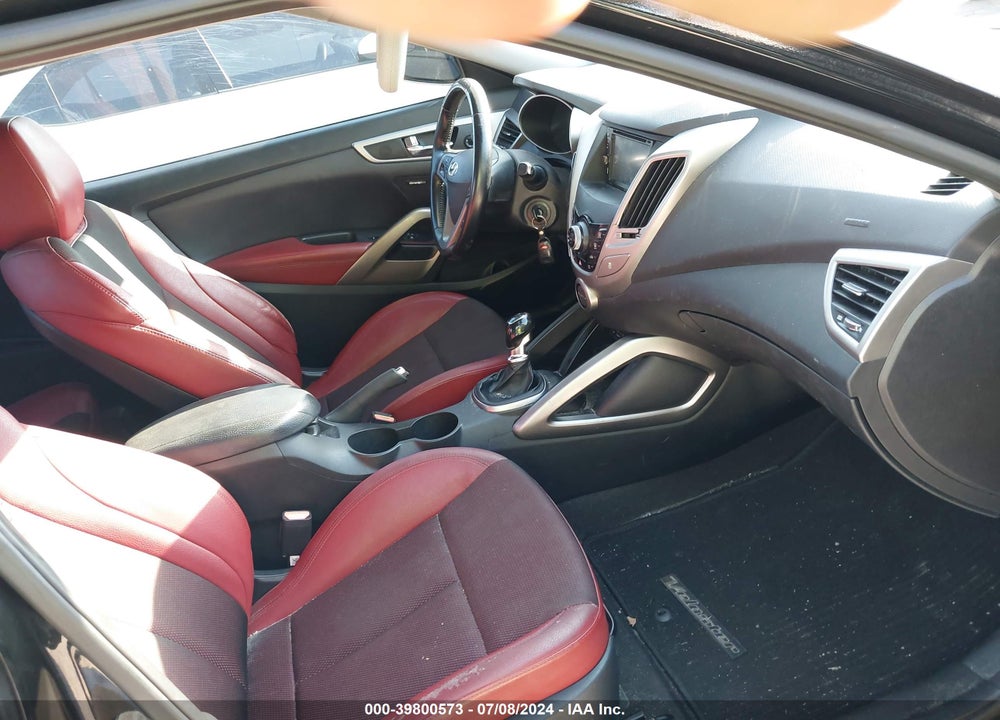 2014 HYUNDAI VELOSTER BASE W/RED VIN: KMHTC6AD1EU208635
