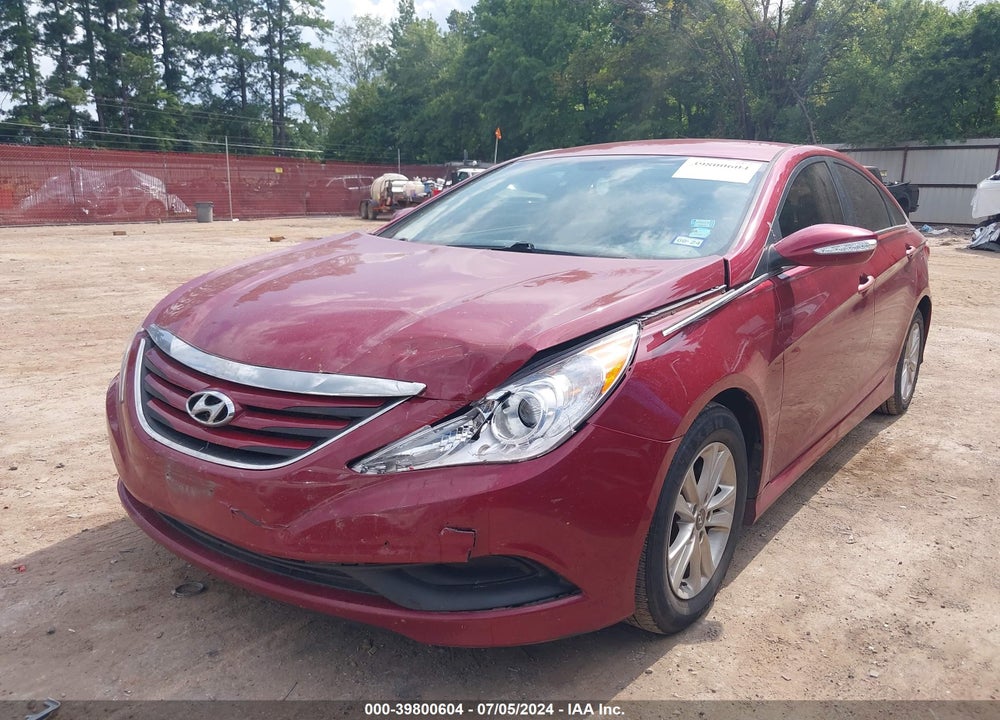 2014 HYUNDAI SONATA GLS VIN: 5NPEB4AC8EH947815