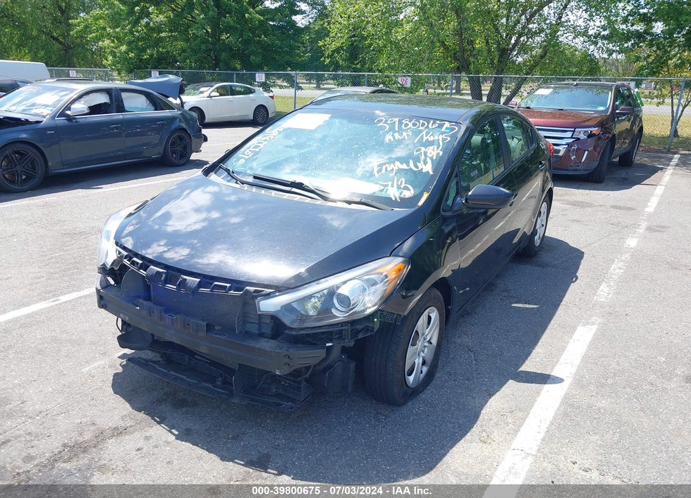 2016 KIA FORTE LX VIN: KNAFK4A60G5530994