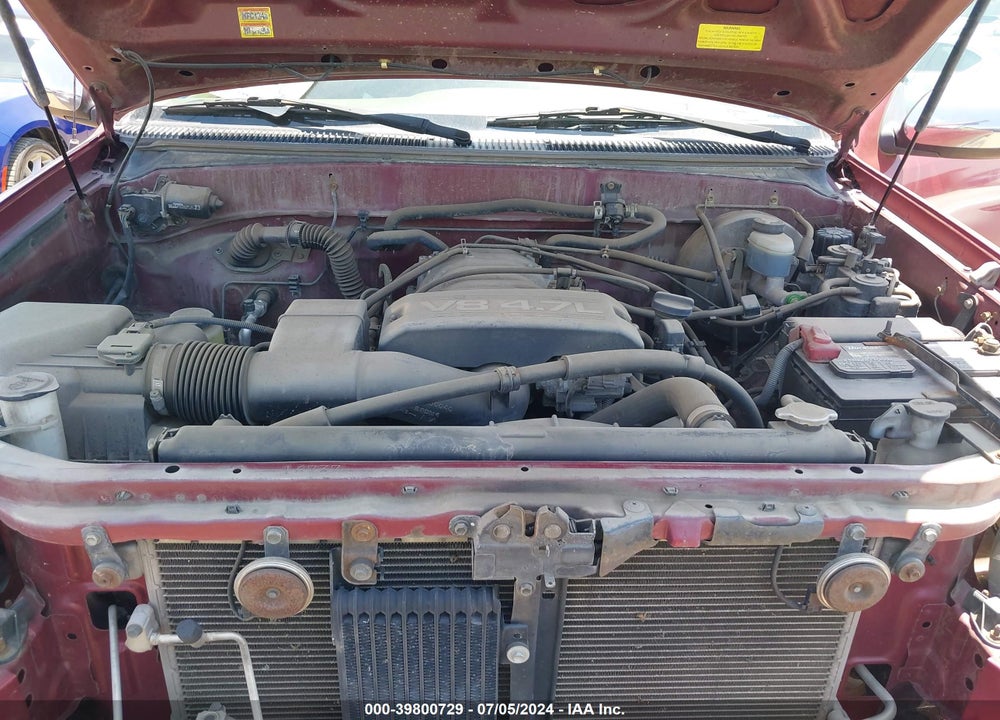 2000 TOYOTA TUNDRA SR5 V8 VIN: 5TBBT4416YS032706
