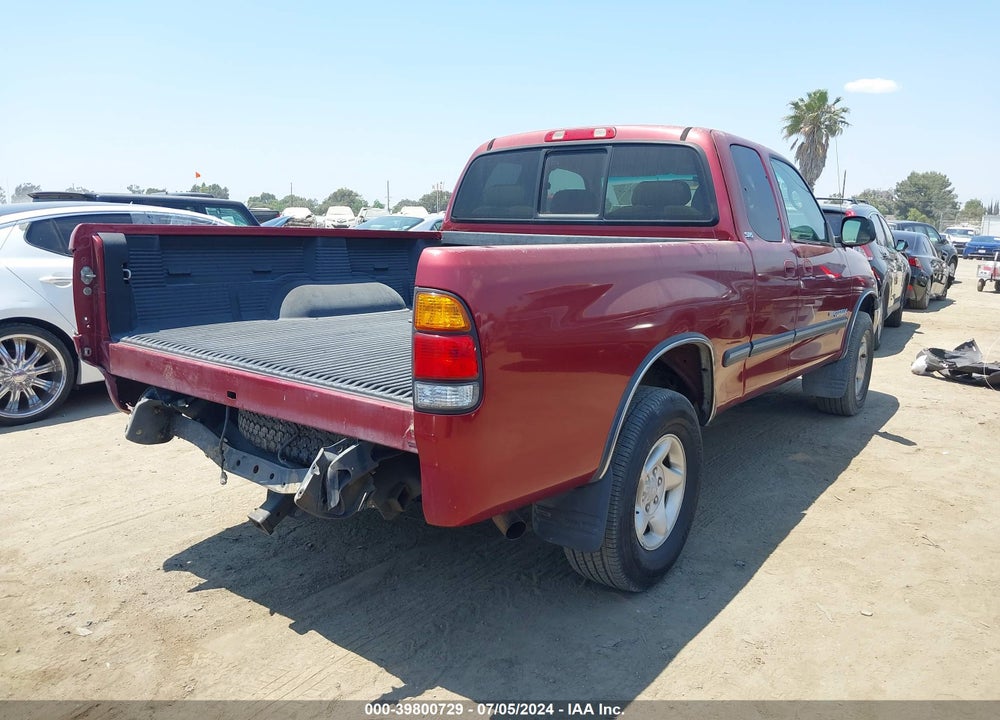 2000 TOYOTA TUNDRA SR5 V8 VIN: 5TBBT4416YS032706