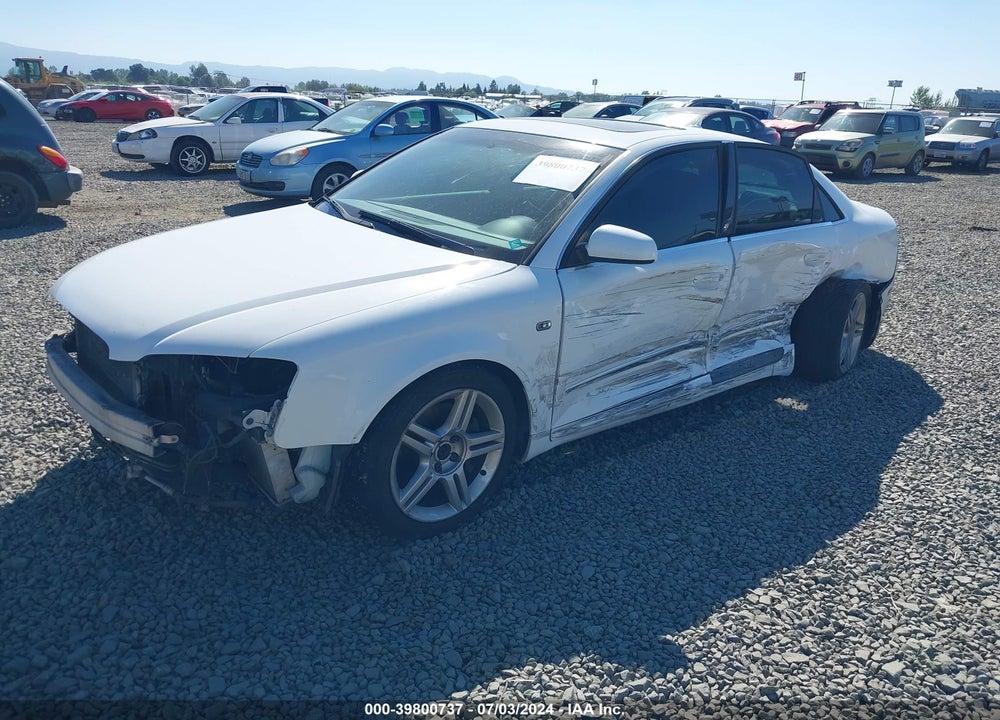2008 AUDI A4 2.0T VIN: WAUAF78E08A035085