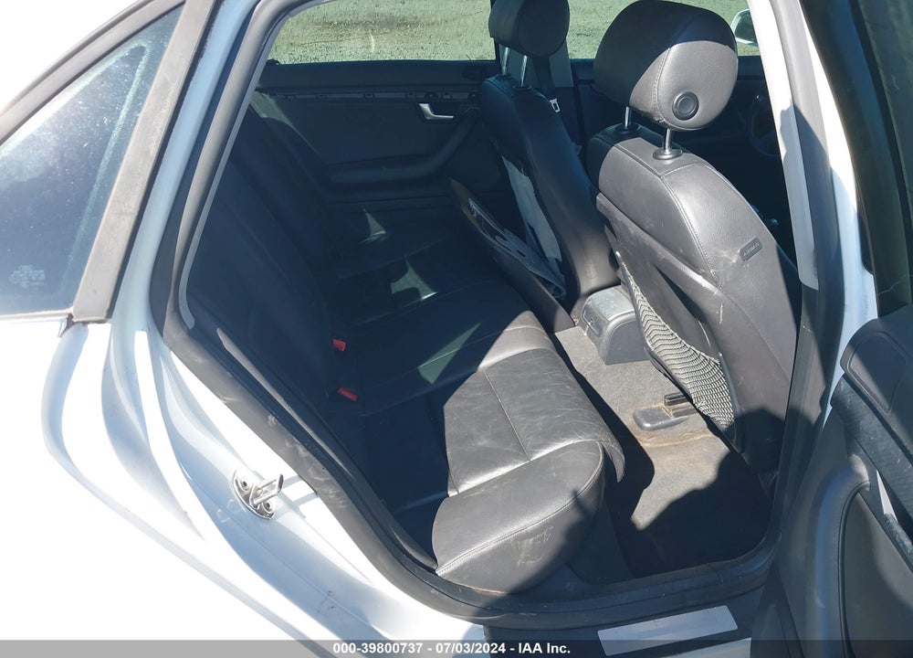 2008 AUDI A4 2.0T VIN: WAUAF78E08A035085