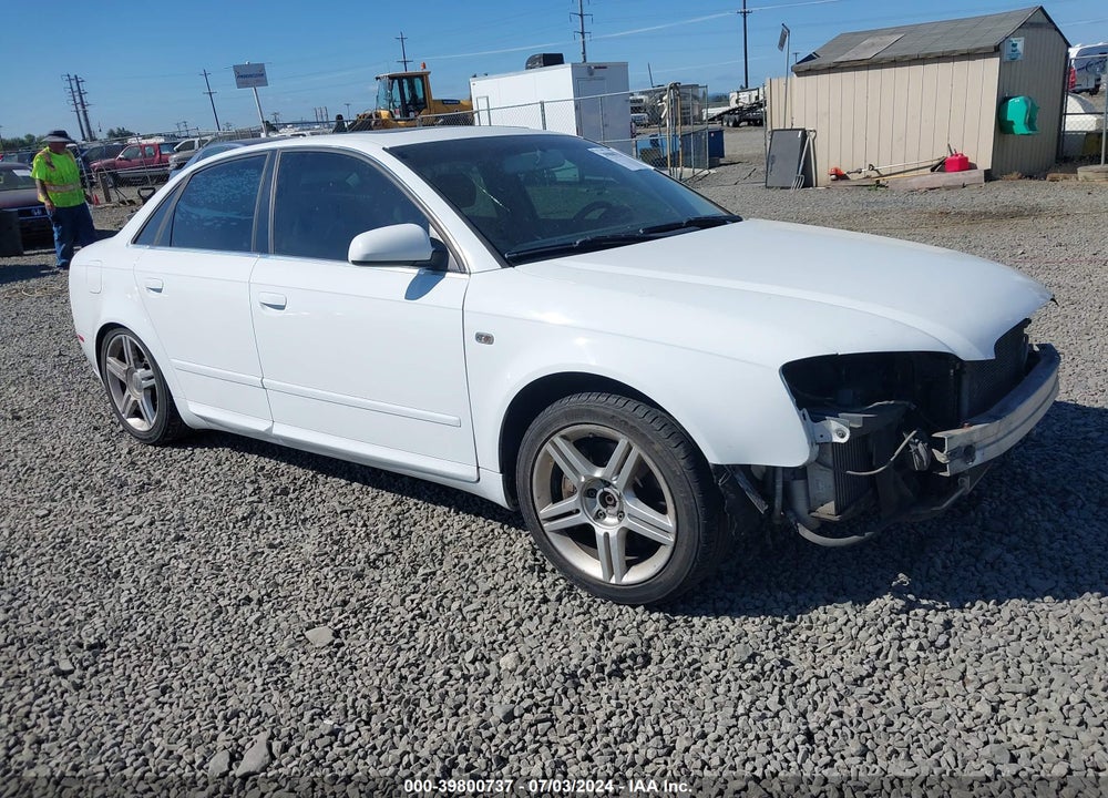 2008 AUDI A4 2.0T VIN: WAUAF78E08A035085