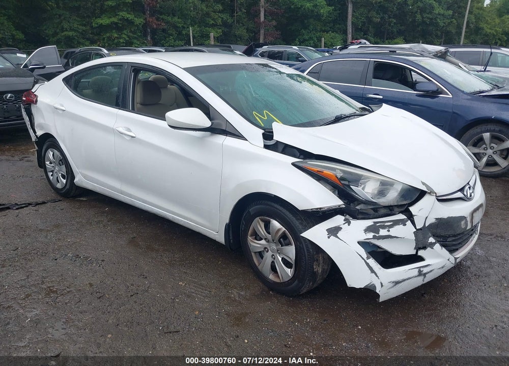 2016 HYUNDAI ELANTRA SE VIN: 5NPDH4AE1GH775027