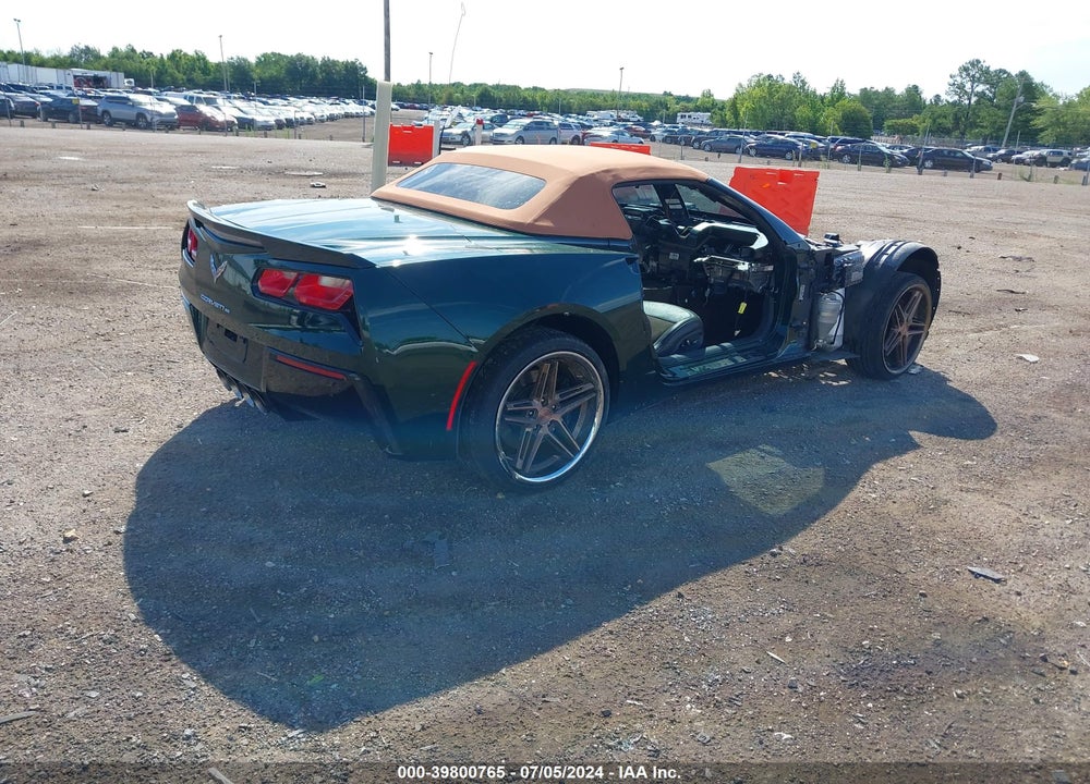 2014 CHEVROLET CORVETTE STINGRAY Z51 VIN: 1G1YM3D70E5400448