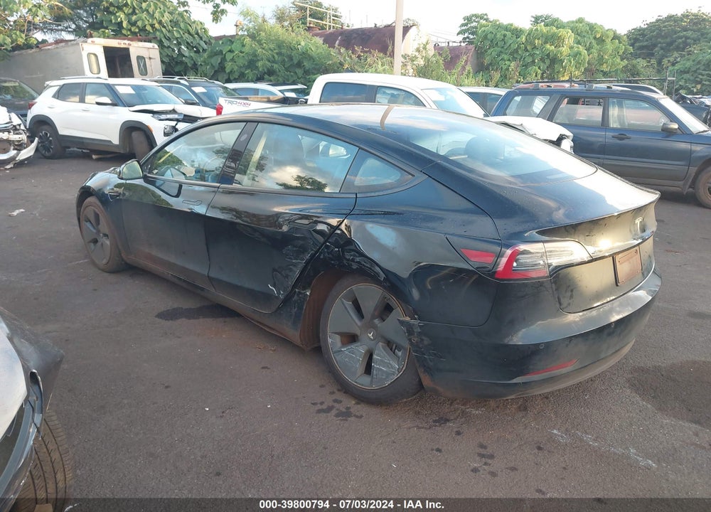 2021 TESLA MODEL 3 STANDARD RANGE PLUS REAR-WHEEL DRIVE VIN: 5YJ3E1EA3MF851366
