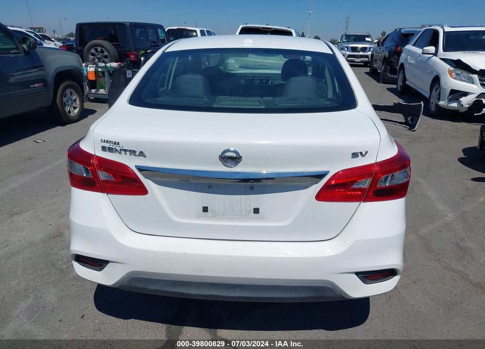 2018 NISSAN SENTRA SV VIN: 3N1AB7AP4JL661251