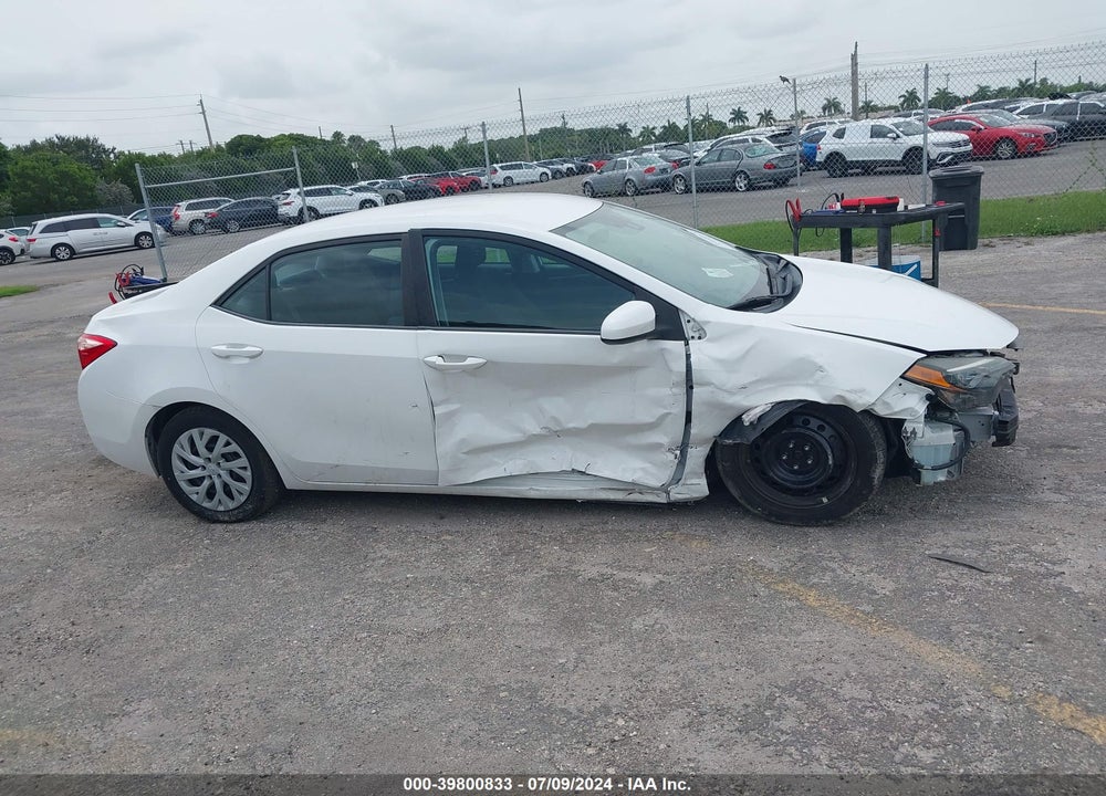 2019 TOYOTA COROLLA LE VIN: 5YFBURHE4KP880209