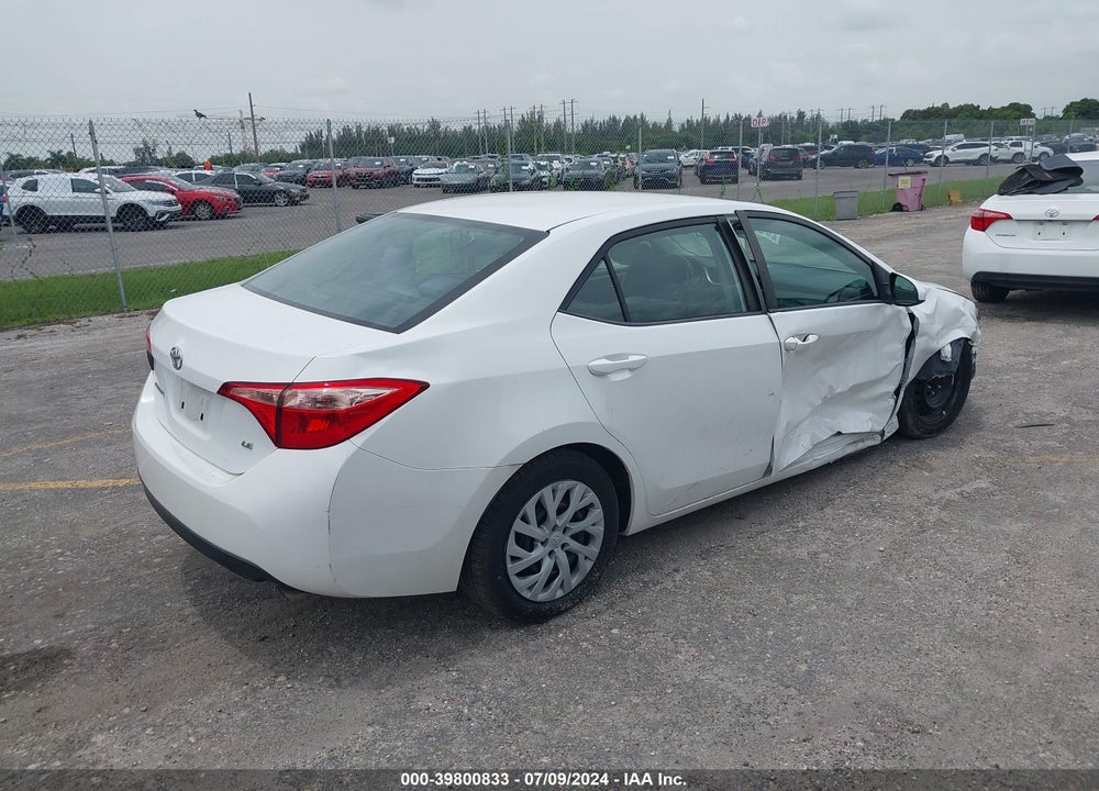 2019 TOYOTA COROLLA LE VIN: 5YFBURHE4KP880209