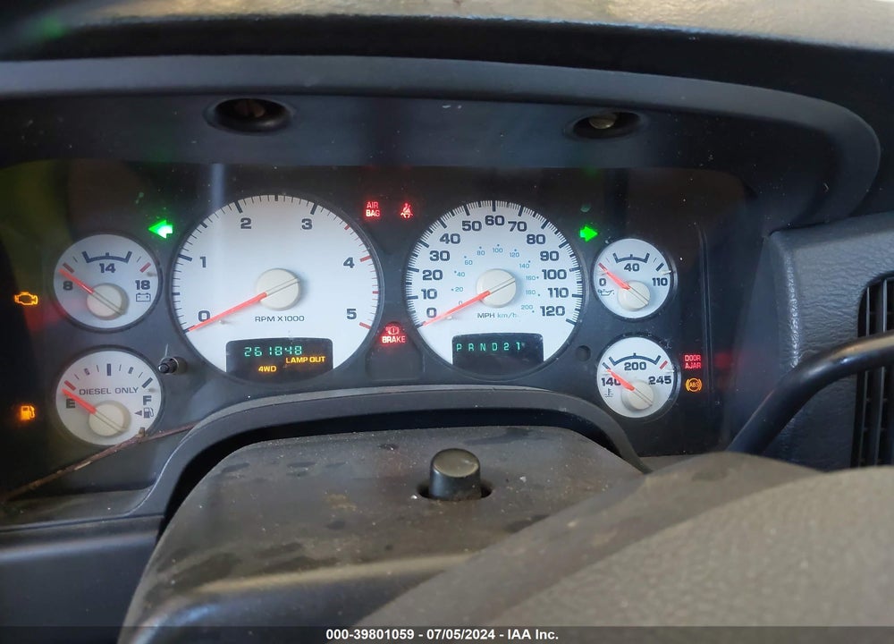 2005 DODGE RAM 2500 SLT/LARAMIE VIN: 3D7KS28C55G774489