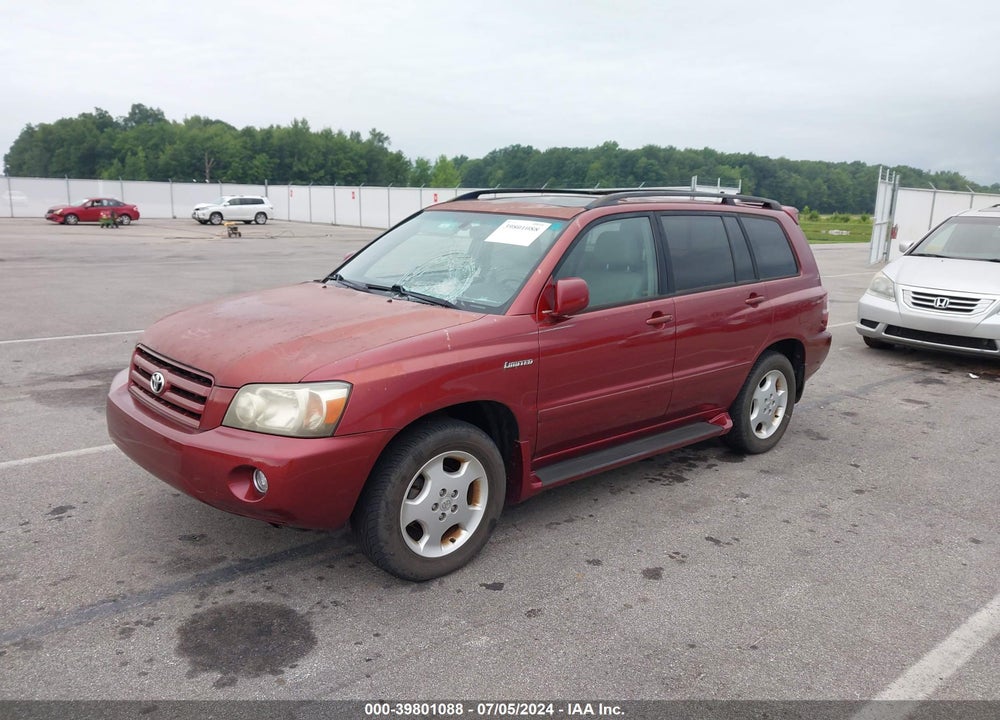 2004 TOYOTA HIGHLANDER LIMITED V6 VIN: JTEEP21AX40064701