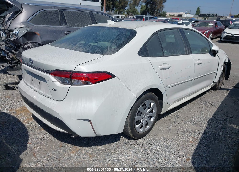 2021 TOYOTA COROLLA LE VIN: 5YFEPMAE8MP237074