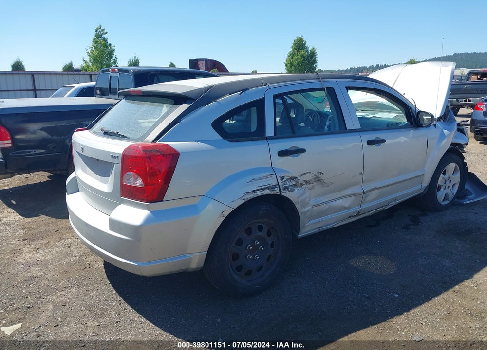2007 DODGE CALIBER SXT VIN: 1B3HB48B97D286669