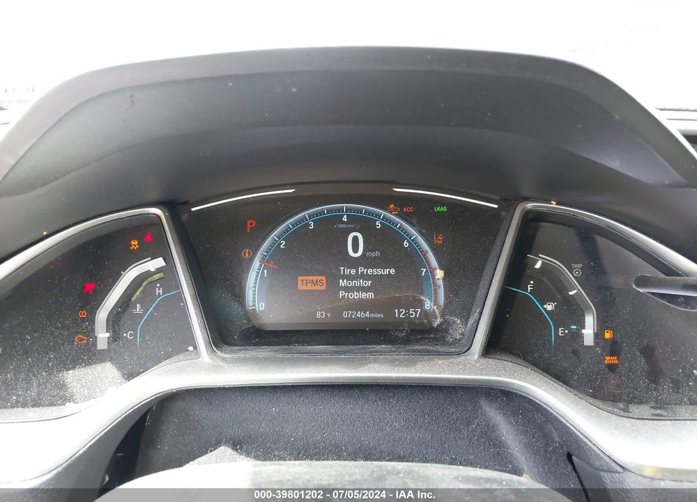 2020 HONDA CIVIC EX VIN: 19XFC1F33LE025219