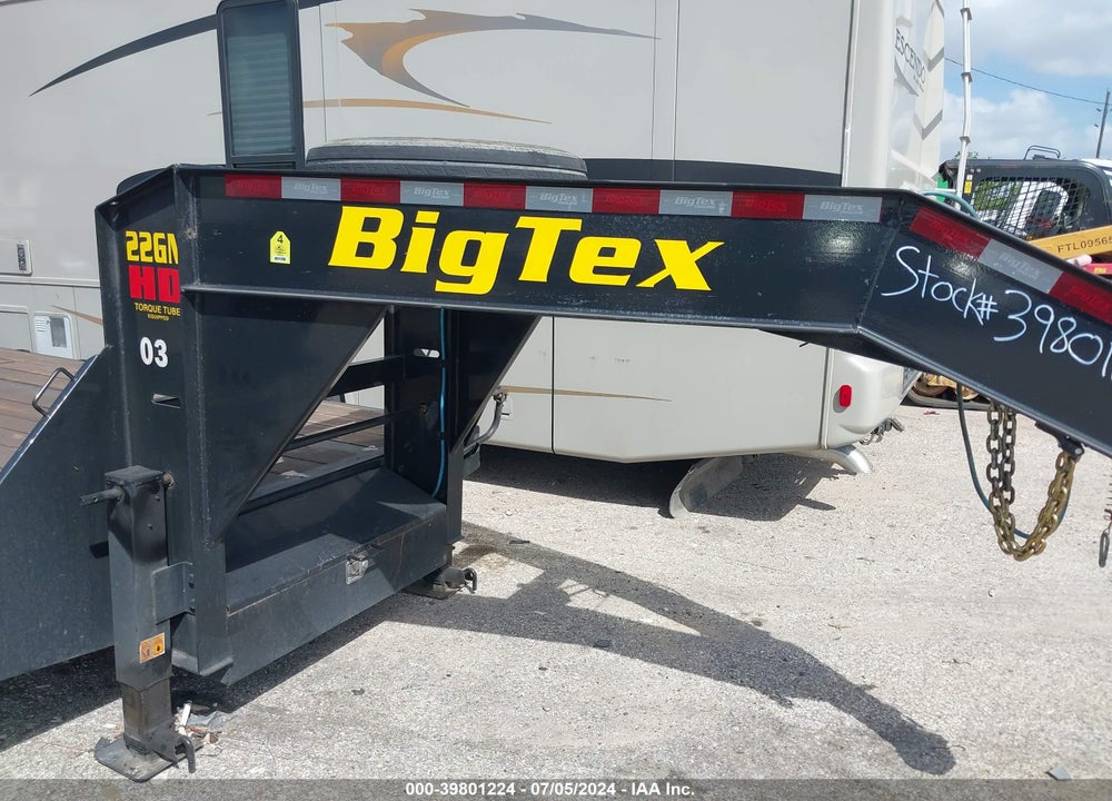 2022 BIG TEX TRAILER CO INC TRAILER VIN: 16V3F4821N6121802