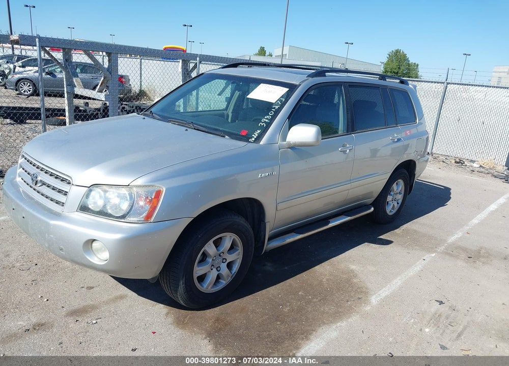 2002 TOYOTA HIGHLANDER LIMITED V6 VIN: JTEHF21A820068341