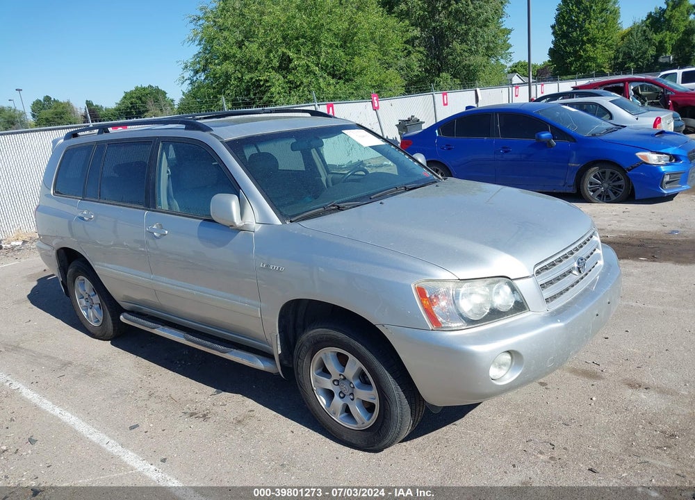 2002 TOYOTA HIGHLANDER LIMITED V6 VIN: JTEHF21A820068341