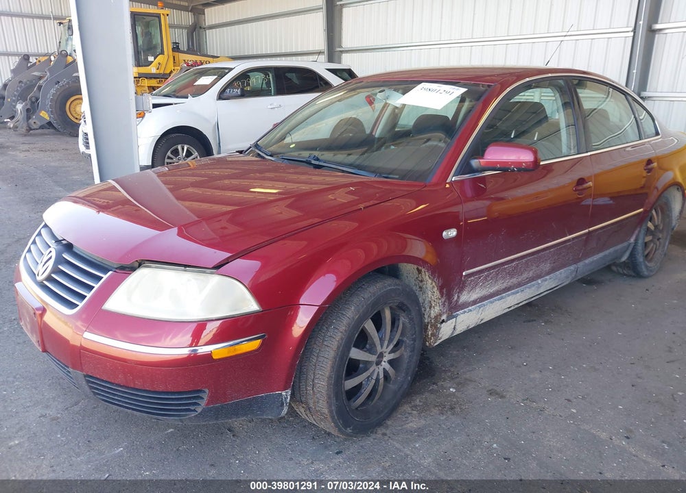 2003 VOLKSWAGEN PASSAT GL VIN: WVWMD63B53E068503