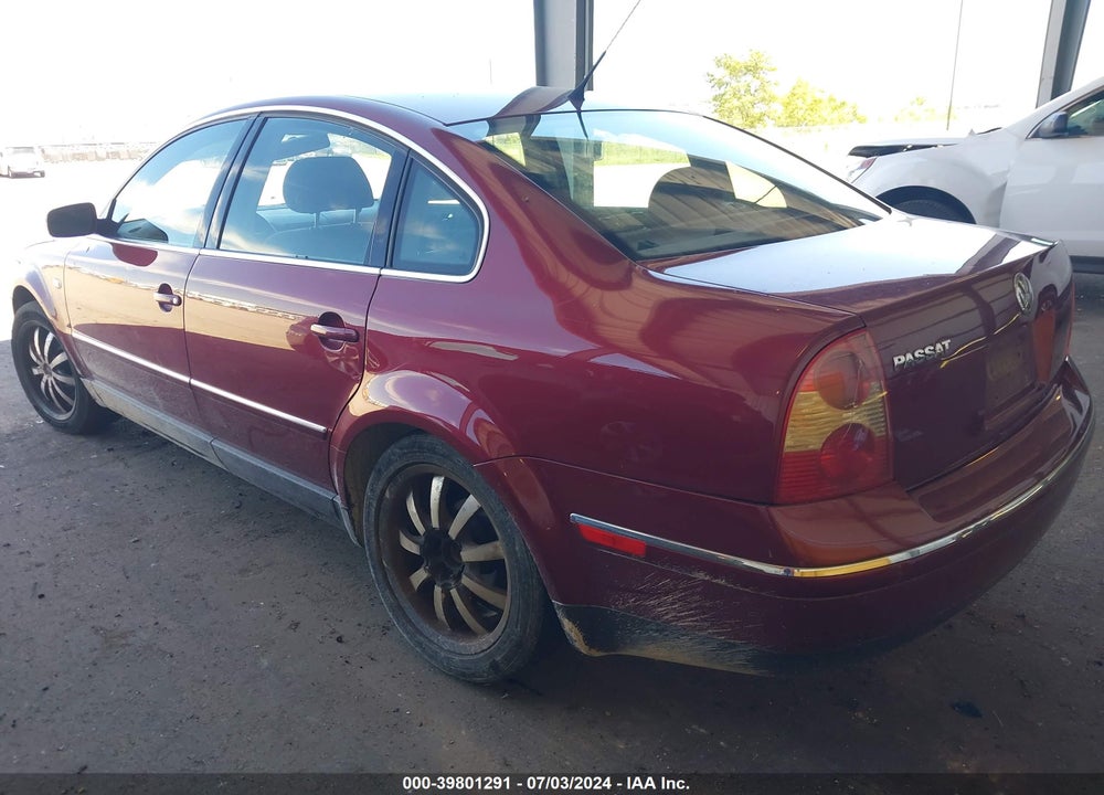 2003 VOLKSWAGEN PASSAT GL VIN: WVWMD63B53E068503