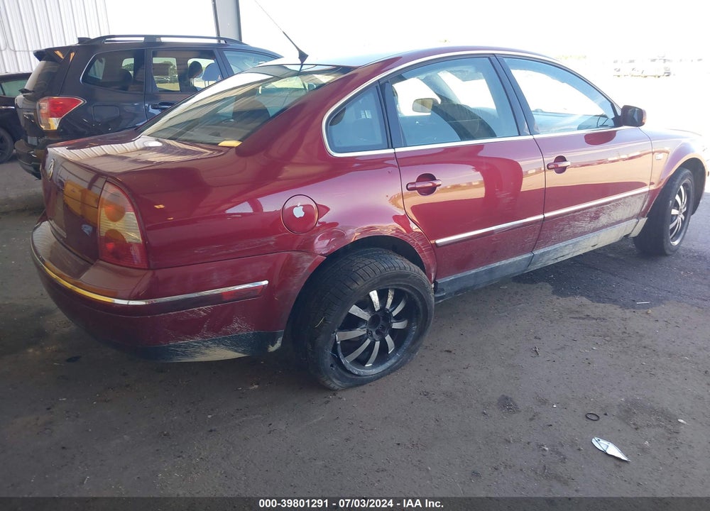 2003 VOLKSWAGEN PASSAT GL VIN: WVWMD63B53E068503