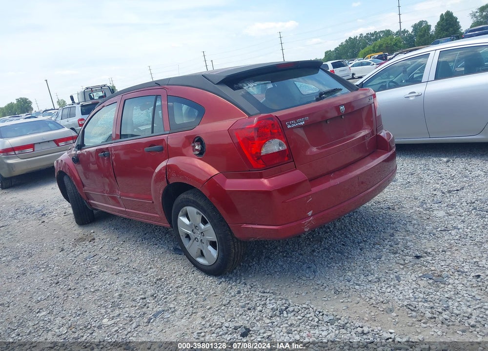 2007 DODGE CALIBER SXT VIN: 1B3HB48B27D165384